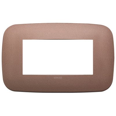 PLACCA ROUND 4M BRONZO MATT