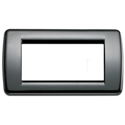 PLACCA RONDO 4 MODULI NERO...