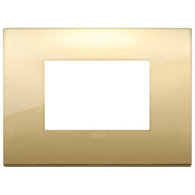 PLACCA CLASSIC 3 MODULI ORO...