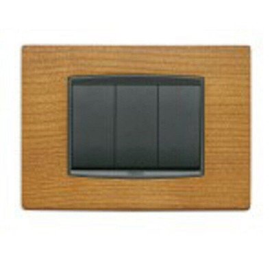 PLACCA 3 MODULI CILIEGIO...